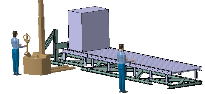 Banc de test de résistance des palettes au banderolage - Vue 3
